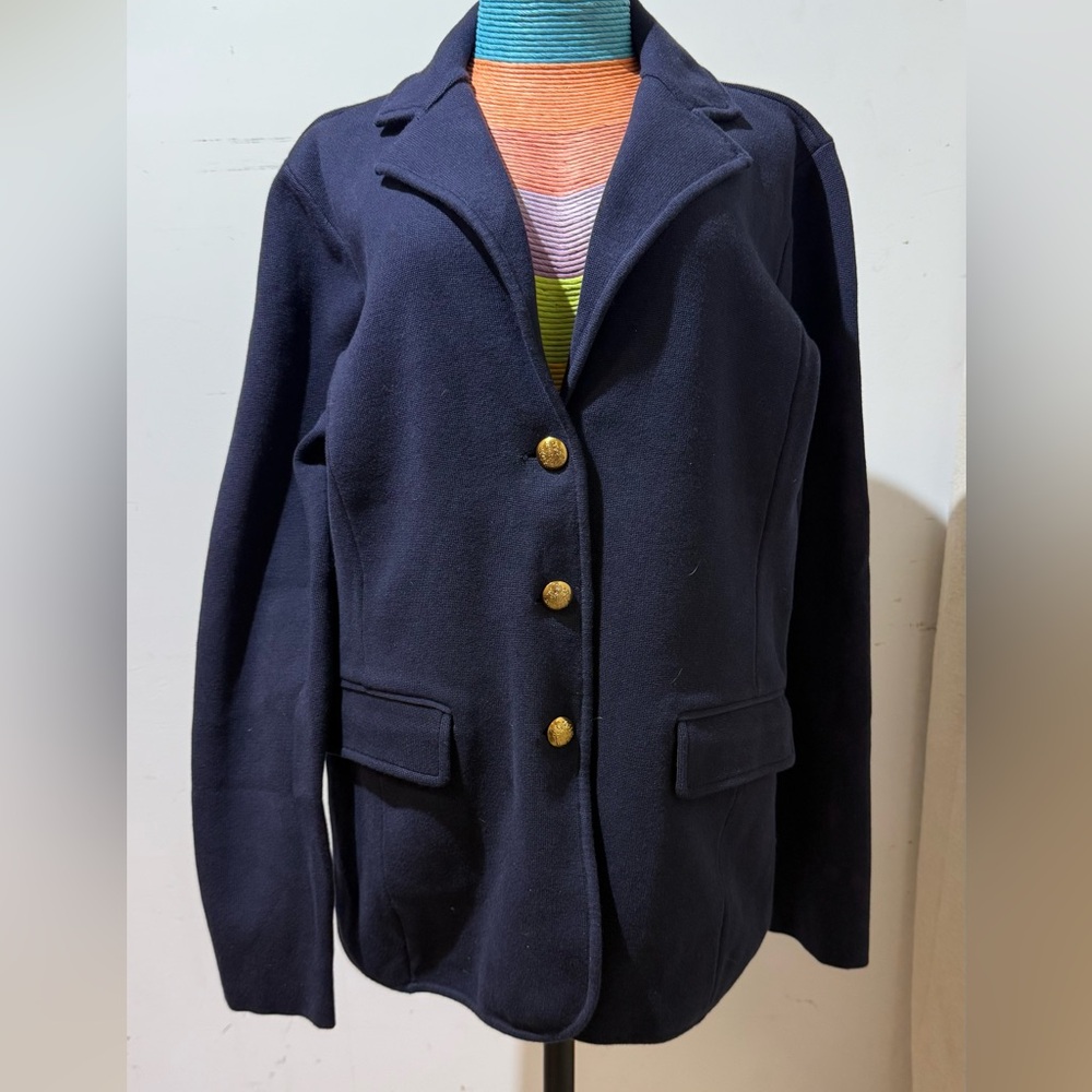Ralph Lauren Navy Blazer with Gold Accents